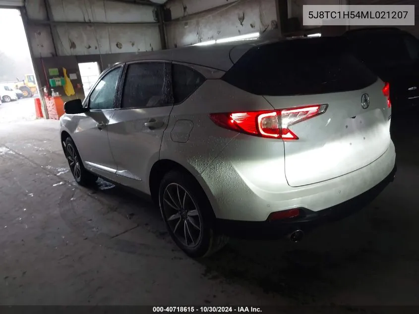 2021 Acura Rdx Technology Package VIN: 5J8TC1H54ML021207 Lot: 40718615