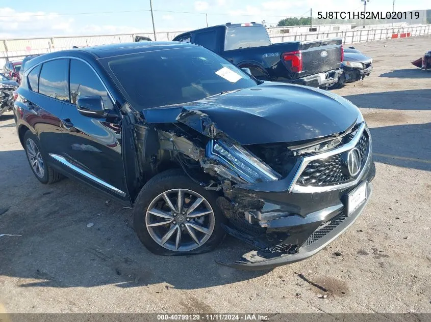 2021 Acura Rdx Technology Package VIN: 5J8TC1H52ML020119 Lot: 40799129