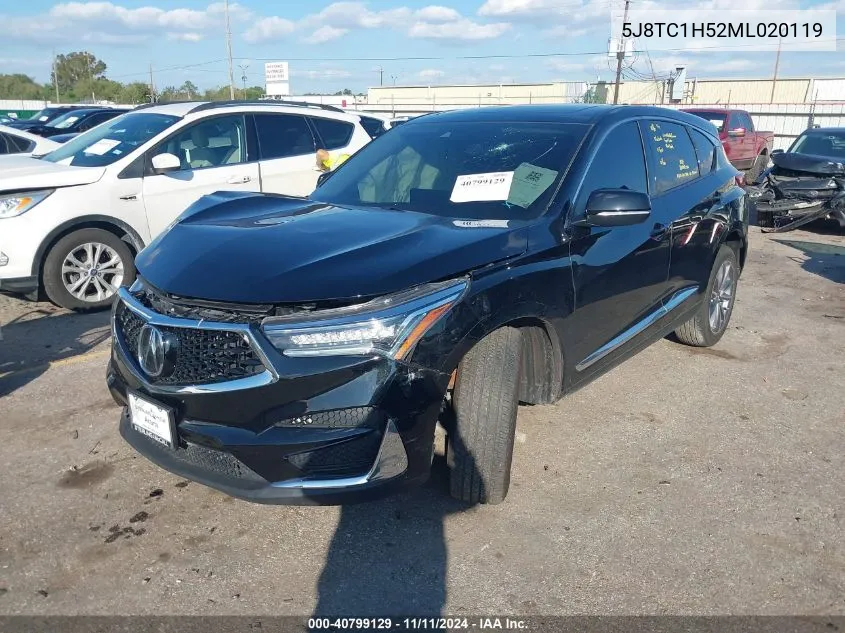 2021 Acura Rdx Technology Package VIN: 5J8TC1H52ML020119 Lot: 40799129