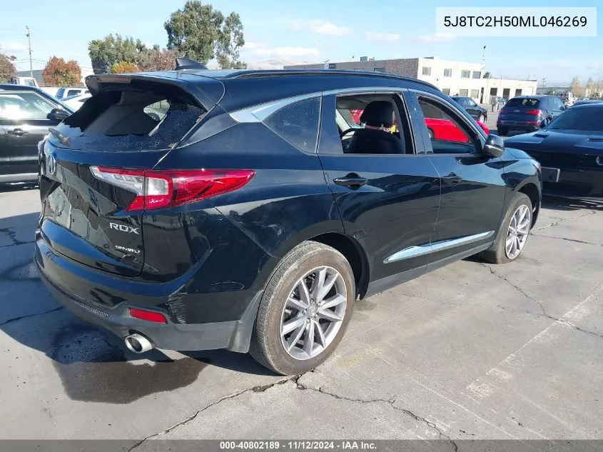 2021 Acura Rdx Technology Package VIN: 5J8TC2H50ML046269 Lot: 40802189