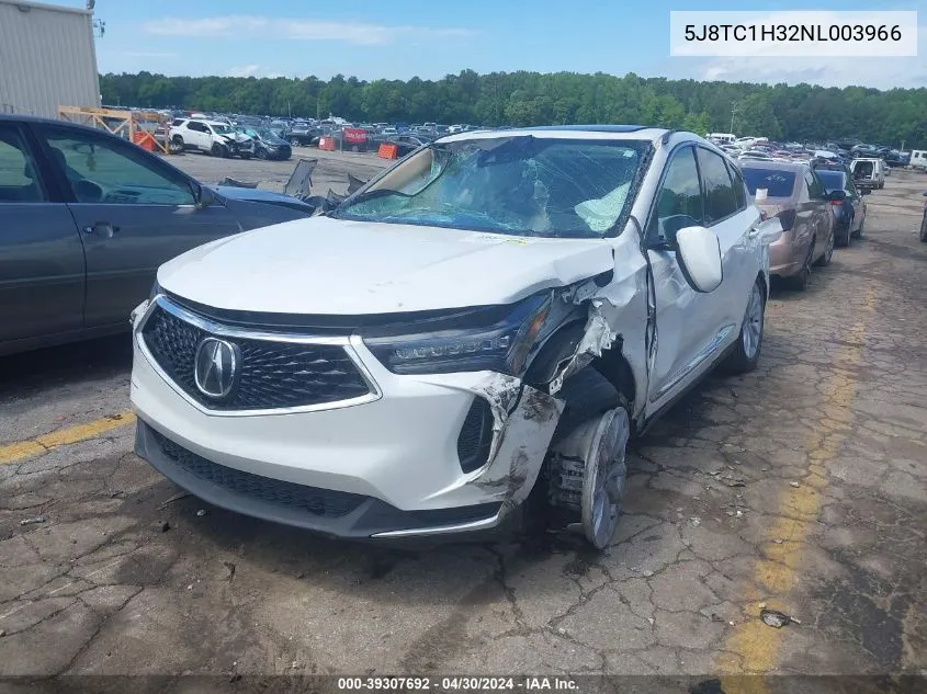 5J8TC1H32NL003966 2022 Acura Rdx Standard