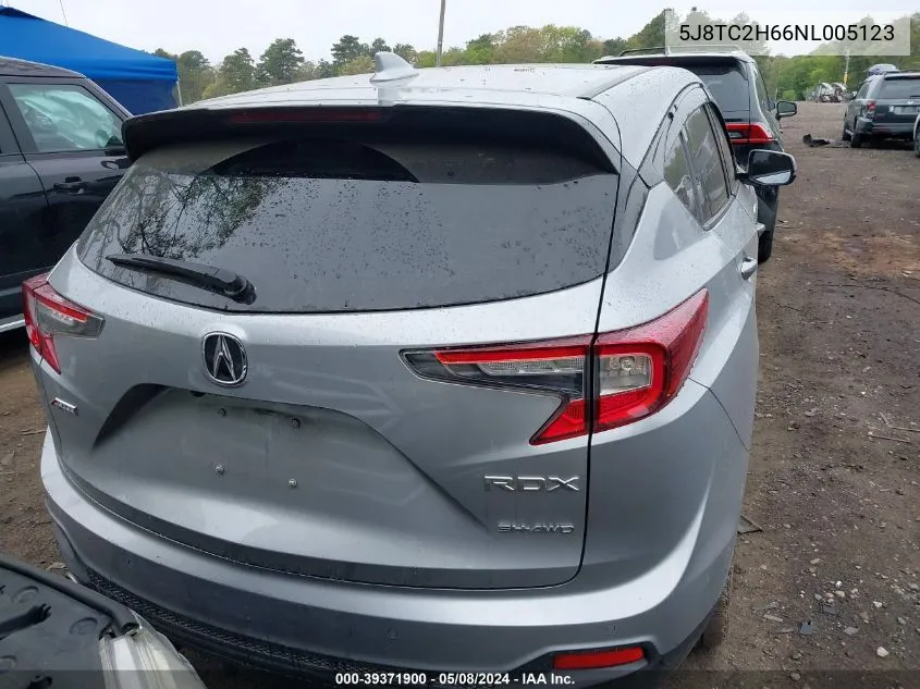 2022 Acura Rdx A-Spec Package VIN: 5J8TC2H66NL005123 Lot: 39371900