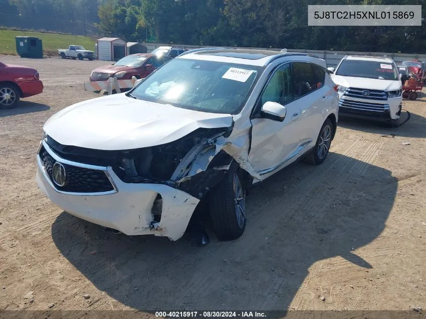 2022 Acura Rdx Technology Package VIN: 5J8TC2H5XNL015869 Lot: 40215917