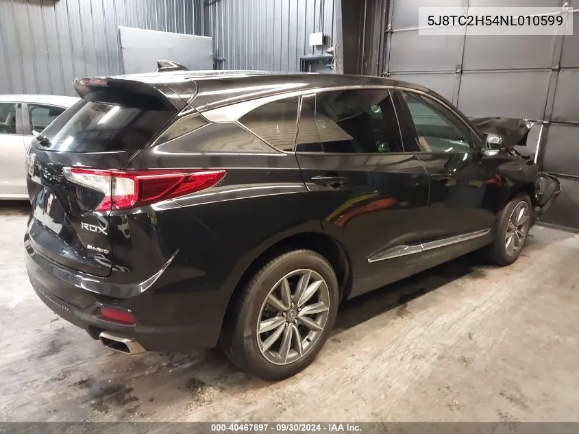 2022 Acura Rdx Technology VIN: 5J8TC2H54NL010599 Lot: 40467897