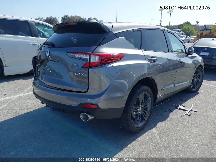 2023 Acura Rdx A-Spec Package VIN: 5J8TC1H64PL002976 Lot: 39390750