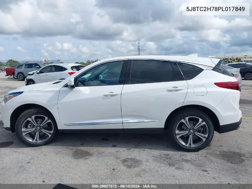 2023 Acura Rdx Advance Package VIN: 5J8TC2H78PL017849 Lot: 39607572