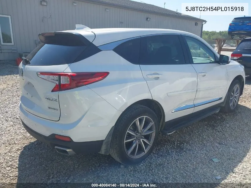 2023 Acura Rdx Technology Package VIN: 5J8TC2H54PL015918 Lot: 40084140