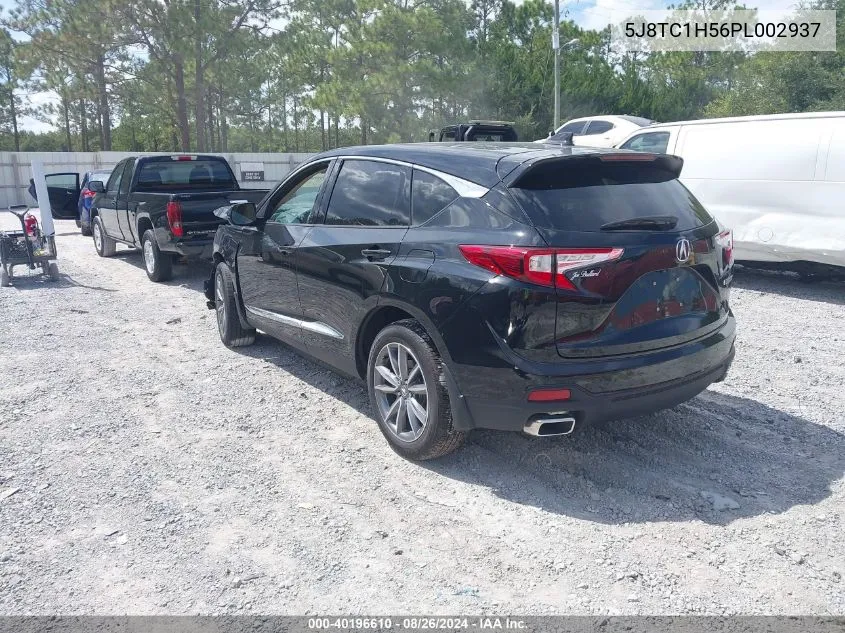 2023 Acura Rdx Technology Package VIN: 5J8TC1H56PL002937 Lot: 40196610