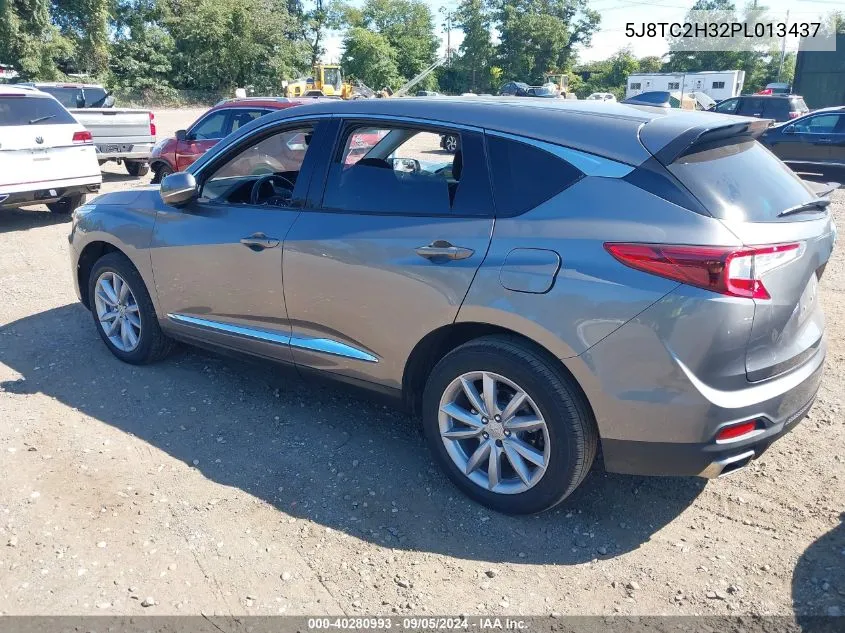 2023 Acura Rdx Standard VIN: 5J8TC2H32PL013437 Lot: 40280993