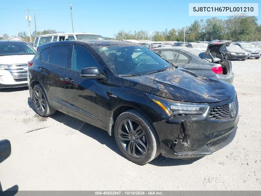 2023 Acura Rdx A-Spec Package VIN: 5J8TC1H67PL001210 Lot: 40552947