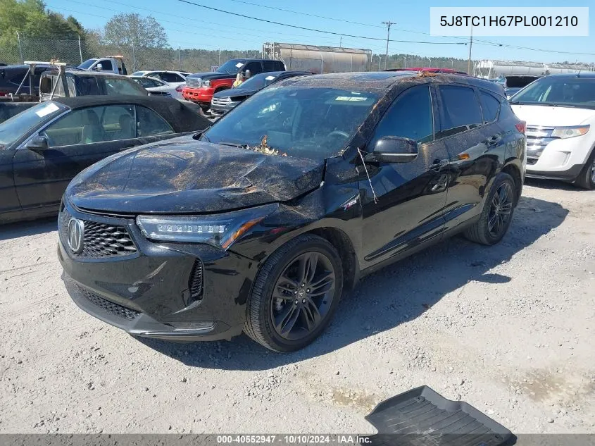 2023 Acura Rdx A-Spec Package VIN: 5J8TC1H67PL001210 Lot: 40552947