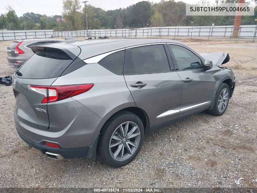 2023 Acura Rdx Technology Package VIN: 5J8TC1H59PL004665 Lot: 40735574