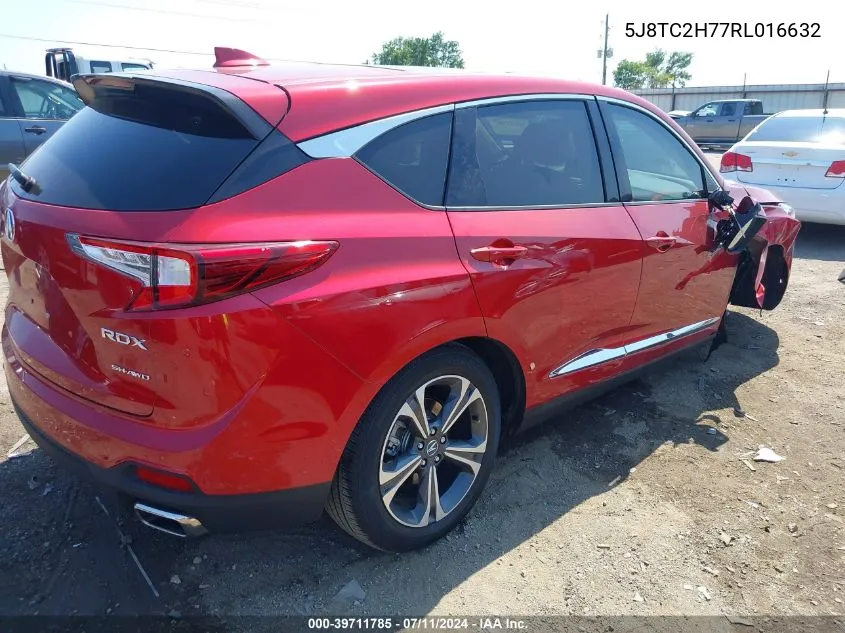 2024 Acura Rdx Advance Package VIN: 5J8TC2H77RL016632 Lot: 39711785