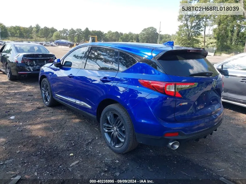 2024 Acura Rdx A-Spec Package VIN: 5J8TC2H68RL018039 Lot: 40235995