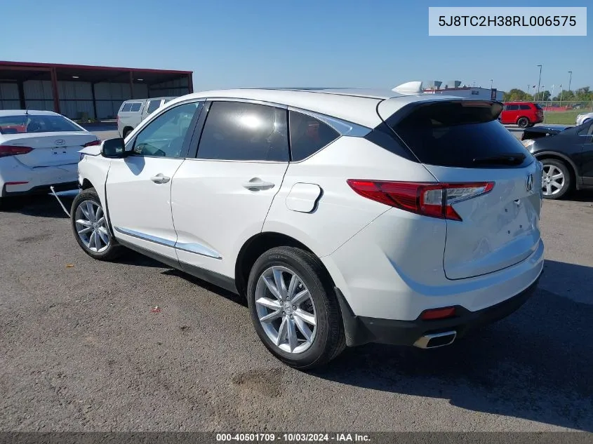 2024 Acura Rdx Standard VIN: 5J8TC2H38RL006575 Lot: 40501709