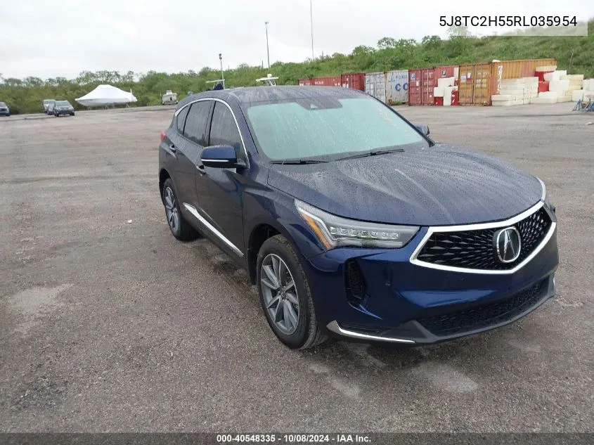 2024 Acura Rdx Technology VIN: 5J8TC2H55RL035954 Lot: 40548335