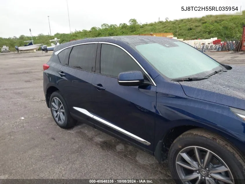 2024 Acura Rdx Technology VIN: 5J8TC2H55RL035954 Lot: 40548335