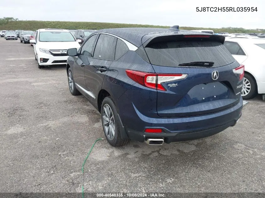 2024 Acura Rdx Technology VIN: 5J8TC2H55RL035954 Lot: 40548335