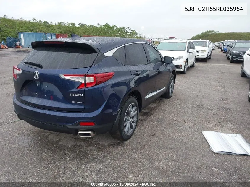 2024 Acura Rdx Technology VIN: 5J8TC2H55RL035954 Lot: 40548335