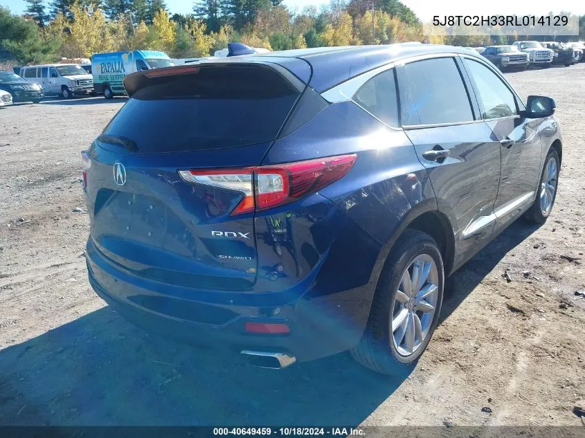 2024 Acura Rdx Standard VIN: 5J8TC2H33RL014129 Lot: 40649459