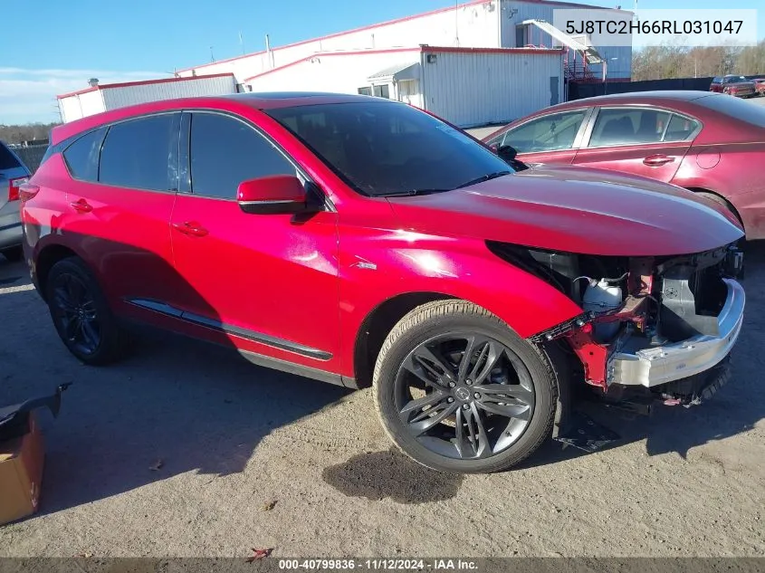 2024 Acura Rdx A-Spec Package VIN: 5J8TC2H66RL031047 Lot: 40799836