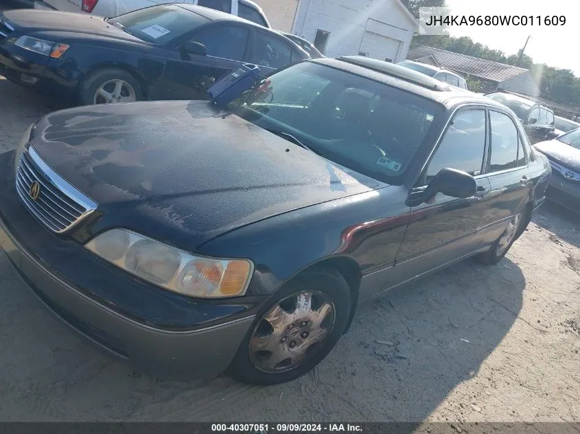 1998 Acura Rl 3.5 VIN: JH4KA9680WC011609 Lot: 40307051