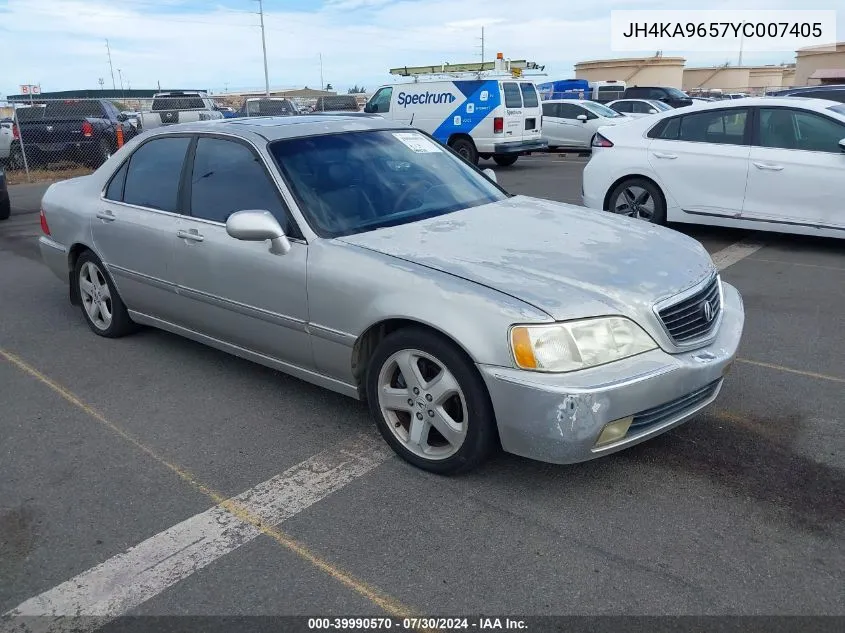 2000 Acura Rl 3.5 VIN: JH4KA9657YC007405 Lot: 39990570