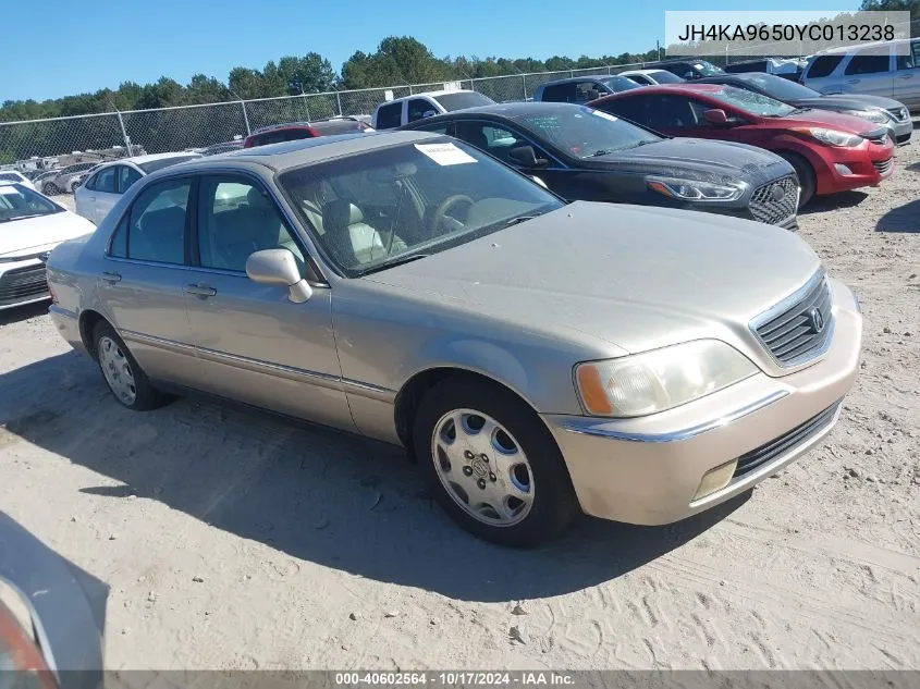 2000 Acura 3.5Rl VIN: JH4KA9650YC013238 Lot: 40602564