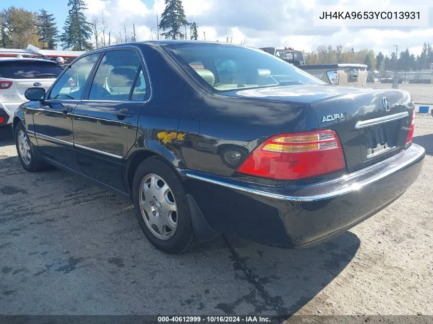 2000 Acura Rl 3.5 VIN: JH4KA9653YC013931 Lot: 40612999