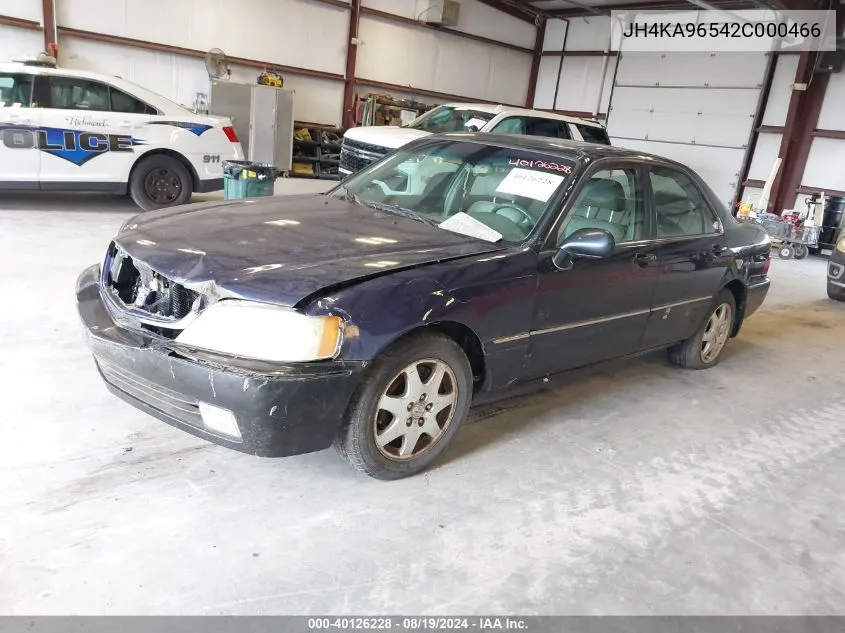 2002 Acura Rl 3.5 (A4) VIN: JH4KA96542C000466 Lot: 40126228