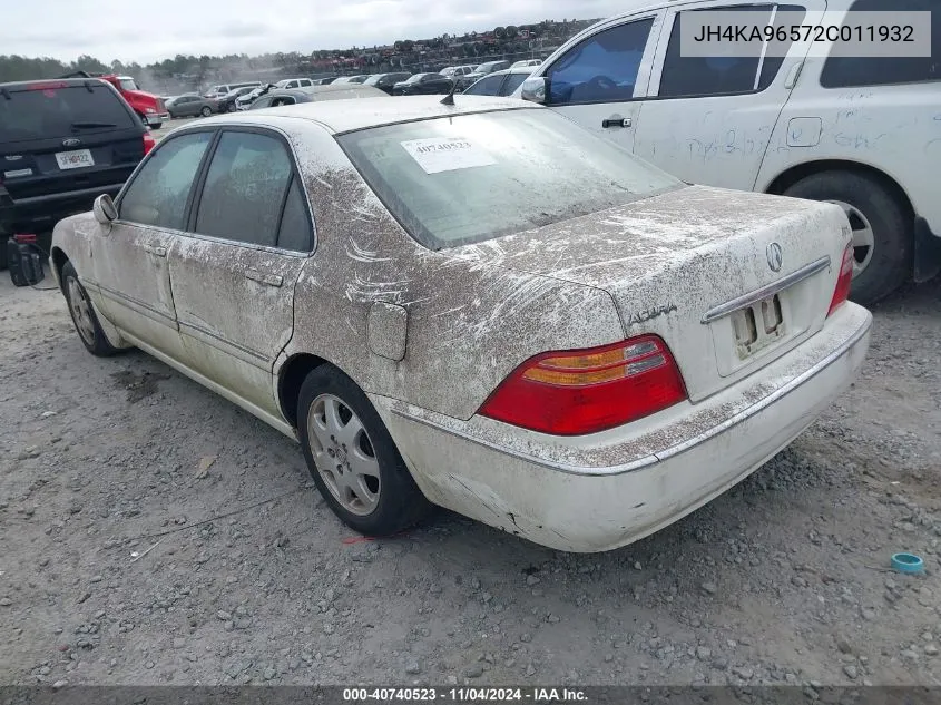 2002 Acura Rl 3.5 VIN: JH4KA96572C011932 Lot: 40740523