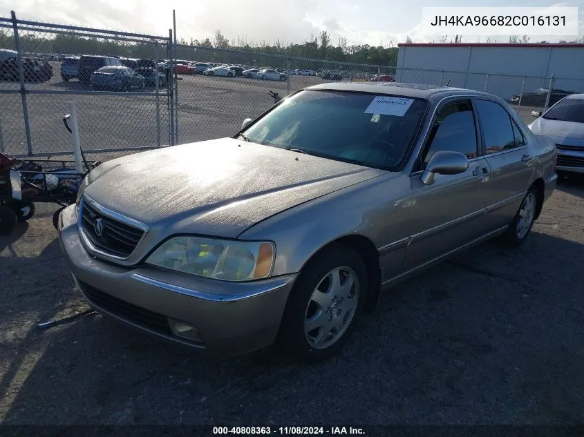 2002 Acura Rl 3.5 VIN: JH4KA96682C016131 Lot: 40808363