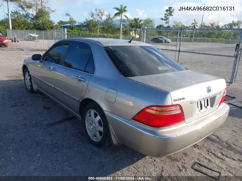 2002 Acura Rl 3.5 VIN: JH4KA96682C016131 Lot: 40808363