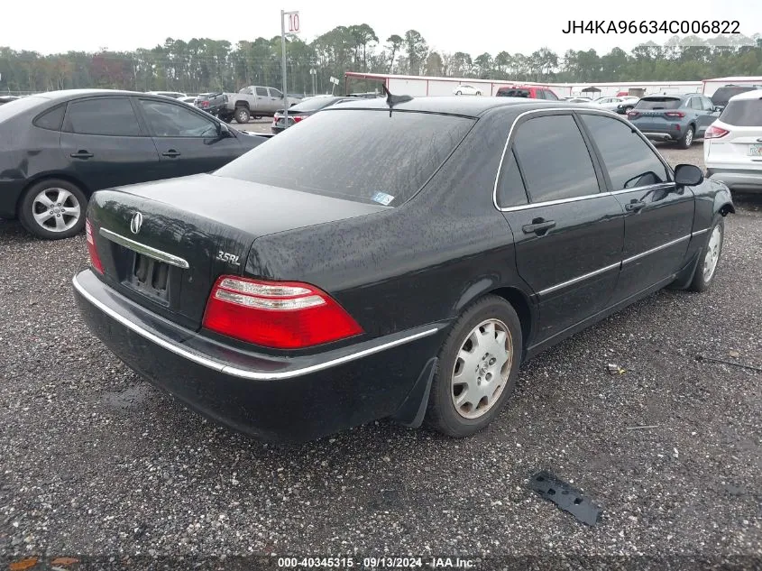 2004 Acura Rl 3.5 VIN: JH4KA96634C006822 Lot: 40345315