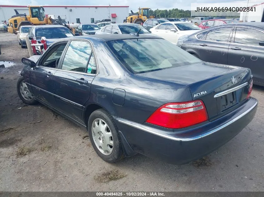 2004 Acura Rl 3.5 VIN: JH4KA96694C002841 Lot: 40494825