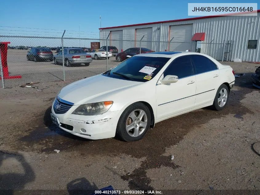 2005 Acura Rl 3.5 VIN: JH4KB16595C016648 Lot: 40587698