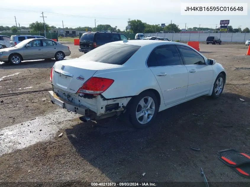 JH4KB16595C016648 2005 Acura Rl 3.5