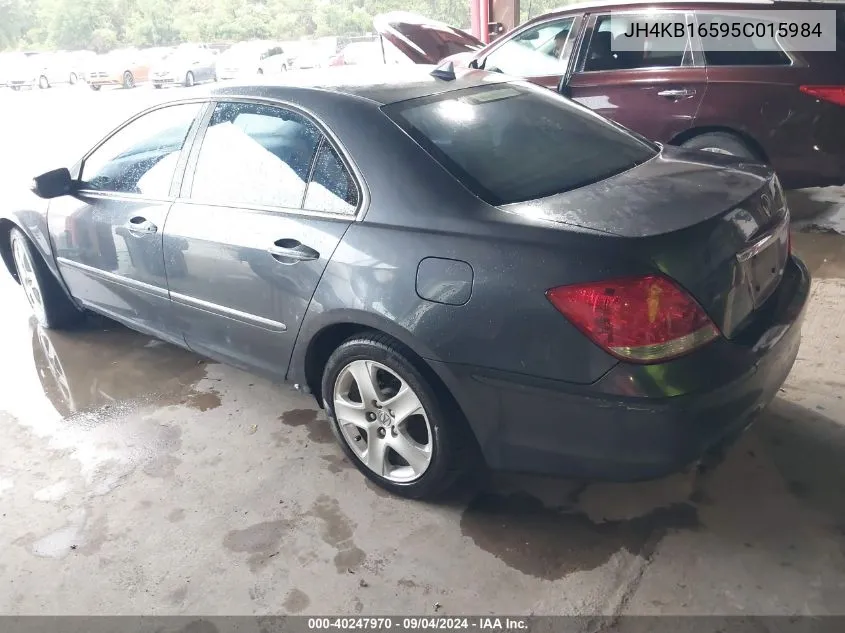 2005 Acura Rl 3.5 VIN: JH4KB16595C015984 Lot: 40247970