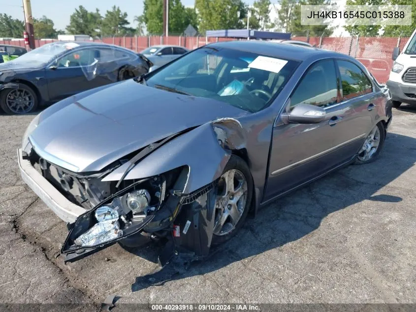 2005 Acura Rl VIN: JH4KB16545C015388 Lot: 40293918