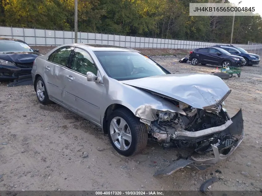 2005 Acura Rl 3.5 VIN: JH4KB16565C004845 Lot: 40517320