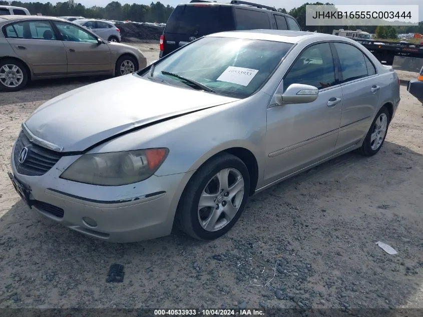 2005 Acura Rl 3.5 VIN: JH4KB16555C003444 Lot: 40533933