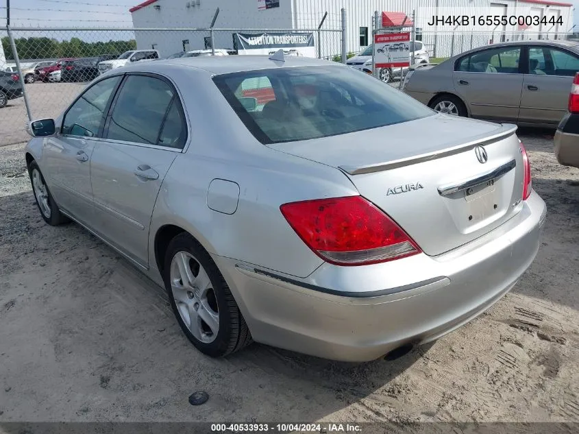 2005 Acura Rl 3.5 VIN: JH4KB16555C003444 Lot: 40533933