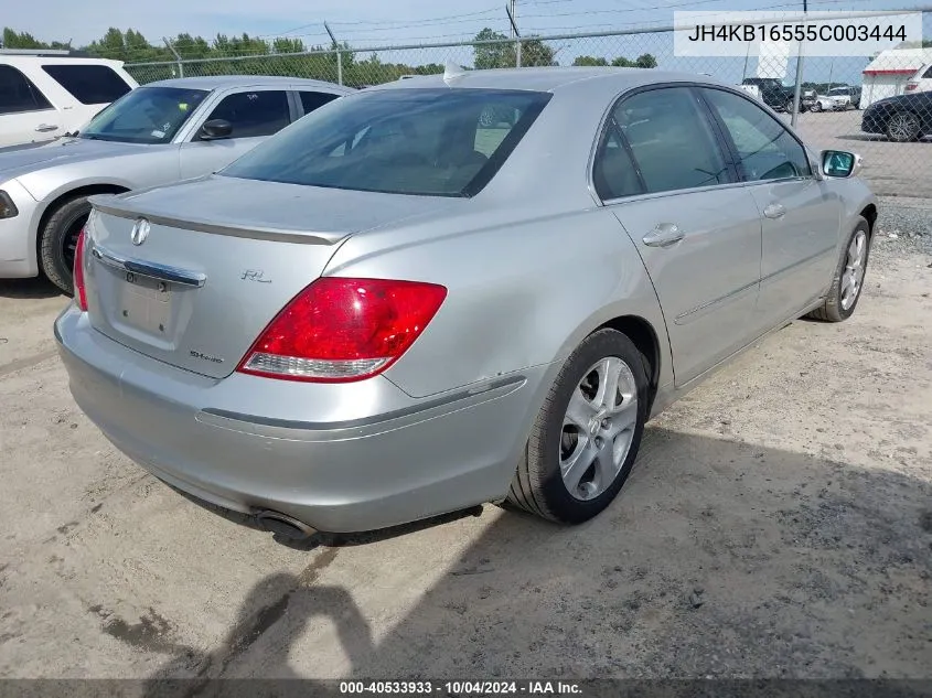 2005 Acura Rl 3.5 VIN: JH4KB16555C003444 Lot: 40533933