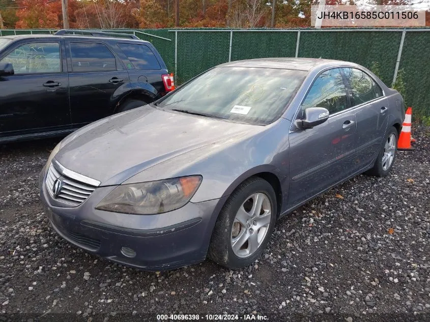 2005 Acura Rl 3.5 VIN: JH4KB16585C011506 Lot: 40696398