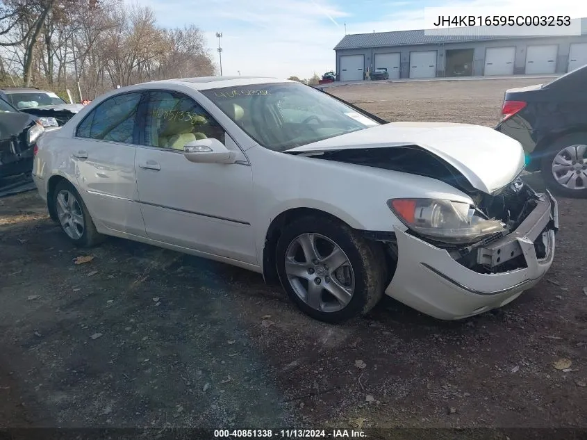 2005 Acura Rl 3.5 VIN: JH4KB16595C003253 Lot: 40851338