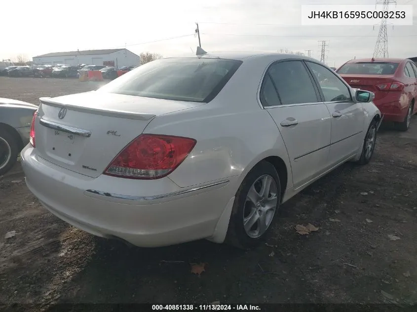 2005 Acura Rl 3.5 VIN: JH4KB16595C003253 Lot: 40851338