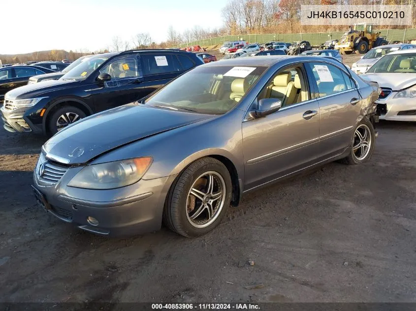 2005 Acura Rl 3.5 VIN: JH4KB16545C010210 Lot: 40853906