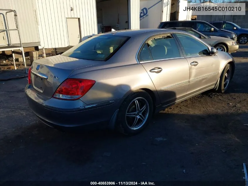 2005 Acura Rl 3.5 VIN: JH4KB16545C010210 Lot: 40853906