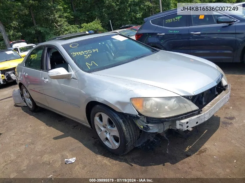 2006 Acura Rl 3.5 VIN: JH4KB16536C007249 Lot: 39895579