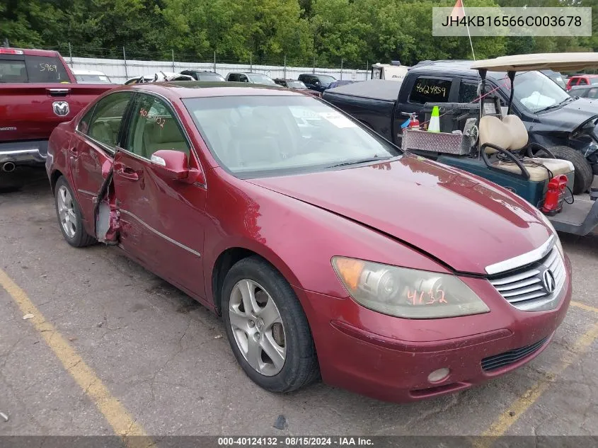 JH4KB16566C003678 2006 Acura Rl 3.5